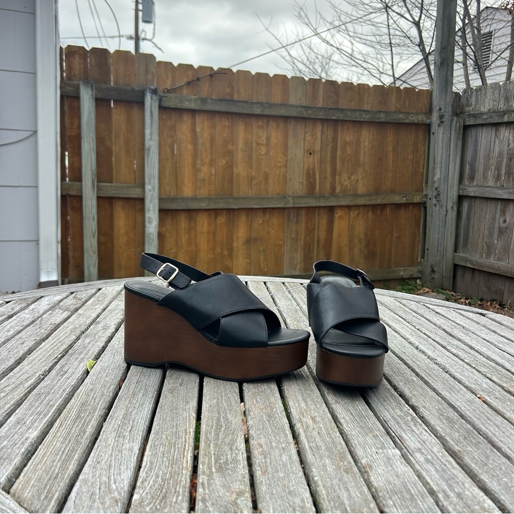 Women's Naomi Wood Wedge Heels with Memory Foam Insole‎ Universal Thread size 11
